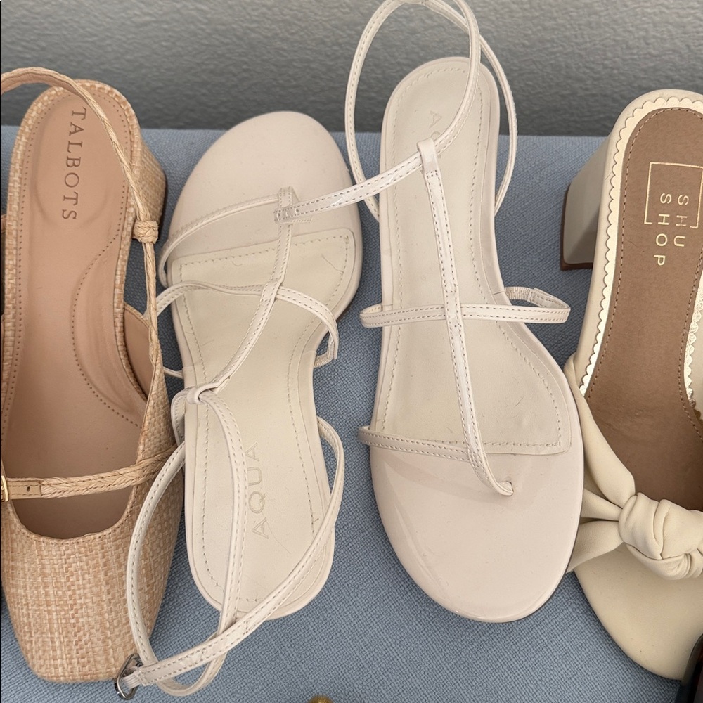 Aqua White Sandal